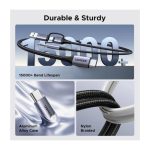 აუდიო ადაპტერი და დამტენი UGREEN CM772 (45009), 60W, 2-in-1 Audio Charger Adapter And AUX, 1.5m, Black/Grey - Image 6