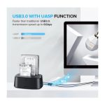 მყარი დისკის წამკითხველი UGREEN CM198 (50857), USB 3.0 to SATA Dual-Bay Hard Drive Docking Station - Image 3