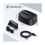 მყარი დისკის წამკითხველი UGREEN CM198 (50857), USB 3.0 to SATA Dual-Bay Hard Drive Docking Station - Image 5