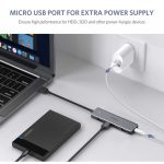 USB ჰაბი UGREEN CM219 (50985) UGREEN 4xUSB 3.0, Gray - Image 4