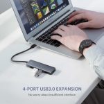 USB ჰაბი UGREEN CM219 (50985) UGREEN 4xUSB 3.0, Gray - Image 6