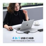 USB-C ჰაბი UGREEN CM806 (35584), Type-C, HUB, Black - Image 4