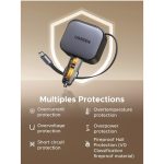 მანქანის დამტენი UGREEN EC604 (55910B) Nexode, 145W, Car Charger With Retractable Type-C Cable, Grey - Image 2