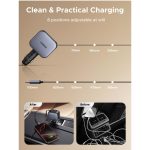 მანქანის დამტენი UGREEN EC604 (55910B) Nexode, 145W, Car Charger With Retractable Type-C Cable, Grey - Image 7