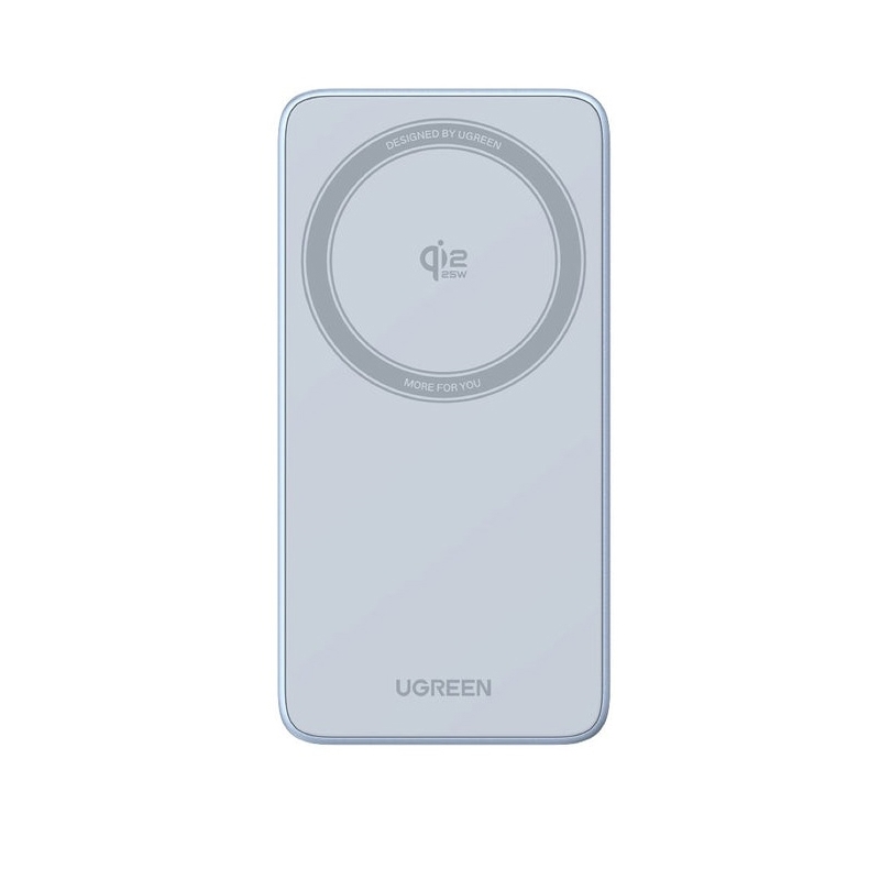 ugreen 55963 (2) უსადენო დამტენი UGREEN W757 (65901), MagFlow 25W, 3-in-1 Magnetic Wireless Charger, Blue - Image 5