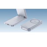 უსადენო დამტენი UGREEN W756 (55963) MagFlow, 25W, 2-in-1 Magnetic Wireless Charger, Blue - Image 4