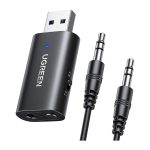 Bluetooth ადაპტერი UGREEN CM523 (60300), USB 2.0 to 3.5mm Bluetooth Transmitter/Receiver Adapter, Black