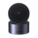 უსადენო დამტენი UGREEN W712 (65148) Magflow Qi2.2, 15W, 3in1 Wireless Charger, Grey - Image 2