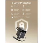 მობილურის დამტენი UGREEN X616 (65828), 100W, GaN Fast Charger with Retractable Cable, Grey - Image 6