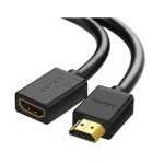 HDMI კაბელი UGREEN HD107 (10145), HDMI Male to Female Cable, 3m, Black