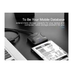 მყარი დისკის წამკითხველი UGREEN CR108 (20611) USB 3.0 to SATA Hard Driver converter cable with 12V 2A power adapter 50CM - Image 5