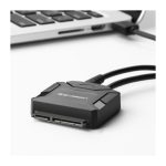 მყარი დისკის წამკითხველი UGREEN CR108 (20611) USB 3.0 to SATA Hard Driver converter cable with 12V 2A power adapter 50CM - Image 2