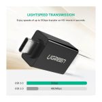 ადაპტერი UGREEN US173 (20808), Type-C 3.1 Male To USB 3.0 female Adapter, Black - Image 6