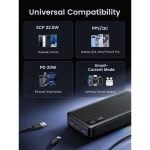 პორტატული დამტენი UGREEN PB312 (25683), 20000mAh 22.5W, Type-C, USB, Two-way Power Bank, Black - Image 3