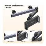 პლანშეტის დამჭერი UGREEN LP904 (55443), Car Headrest Tablet Holder, Black/Grey - Image 2