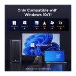 WIFI ადაპტერი UGREEN 65225 AX1800, 1201Mbps, USB Wifi6 Adapter, Black - Image 3