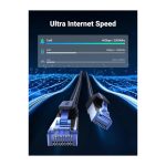 ქსელი კაბელი UGREEN NW153 (80433), CAT8 Patch Cord LAN Cable, 5m, Black - Image 7