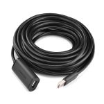 USB დამაგრძლებელი UGREEN US121 (10319) USB 2.0 Active Extension Cable with Chipset 5m (Black) - Image 4