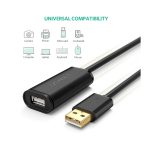 USB დამაგრძლებელი UGREEN US121 (10319) USB 2.0 Active Extension Cable with Chipset 5m (Black) - Image 5