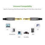 აუდიო კაბელი UGREEN AV119 (10734), 3.5mm Male to 3.5mm Male Audio Cable, 1.5m, Silver/Black - Image 5