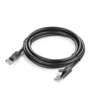ქსელის კაბელი UGREEN NW102 (20158) Cat6 Patch Cord UTP Lan Cable, 0.5m, Black - Image 2