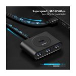 USB ჰაბი UGREEN CR113 (20291), USB 3.0, Hub with 2.0 OTG, 1m, Black - Image 5