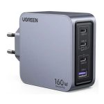 მობილურის დამტენი UGREEN X763 (25877) Nexode Pro, 160W, Type-C, USB, Grey