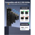 მყარი დისკის ქეისი UGREEN CM767 (35267), M.2 NVMe SSD Enclosure, Grey - Image 5
