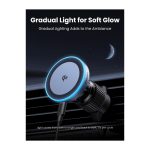 მანქანის უსადენო დამტენი UGREEN 35970 Qi2, 15W, Wireless Car Mount Charger, Black/Grey - Image 2