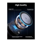 მანქანის უსადენო დამტენი UGREEN 35970 Qi2, 15W, Wireless Car Mount Charger, Black/Grey - Image 4