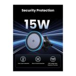 მანქანის უსადენო დამტენი UGREEN 35970 Qi2, 15W, Wireless Car Mount Charger, Black/Grey - Image 6