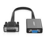 ვიდეო ადაპტერი UGREEN MM108 (40259), DVI-D 24+1 to VGA/DVI, 15cm, Black