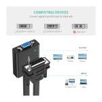 ვიდეო ადაპტერი UGREEN MM108 (40259), DVI-D 24+1 to VGA/DVI, 15cm, Black - Image 2