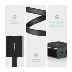 ვიდეო ადაპტერი UGREEN MM108 (40259), DVI-D 24+1 to VGA/DVI, 15cm, Black - Image 5