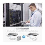 USB LAN კაბელი UGREEN CM204 (50773), USB to RJ45 Console Cable, 1.5m, Black - Image 2
