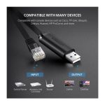 USB LAN კაბელი UGREEN CM204 (50773), USB to RJ45 Console Cable, 1.5m, Black - Image 4