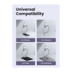 მობილურის დამტენი UGREEN X514 (65006), 20W, 2 Port, Type-C, USB A, GaN Fast Charger, White - Image 2