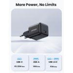 მობილურის დამტენი UGREEN X518 (75613), 18W, USB, GaN Fast Charger, Black - Image 7