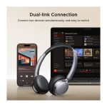 ყურსასმენი UGREEN HP207 (75630) Studio Plus, Headset, Wireless, Bluetooth, Black/Silver - Image 2