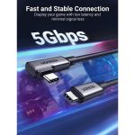 USB კაბელი UGREEN US551 (90629), 60W, Type-c to Type-c , 5m, Black - Image 7