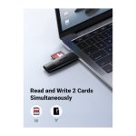 ბარათის წამკითხველი UGREEN CM304 (80191) Multifunction Card Reader, USB-A, Type-C, SD/TF, Black - Image 7