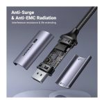 ვიდეო კაბელი UGREEN CM556 (25839), 8K, Type-C to DisplayPort, 3m, Black/Grey - Image 5
