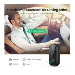 Bluetooth მიმღები UGREEN CM279 (70304), Bluetooth 5.0, AUX, Car Adapter, Black - Image 3