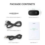 Bluetooth მიმღები UGREEN CM279 (70304), Bluetooth 5.0, AUX, Car Adapter, Black - Image 4