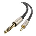 აუდიო კაბელი UGREEN AV127 (10629) 3.5mm to 6.35mm TRS Stereo Audio Cable 3m, Gray