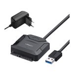 მყარი დისკის  წამკითხველი UGREEN CR108 (20611) USB 3.0 to SATA Hard Driver converter cable with 12V 2A power adapter 50CM