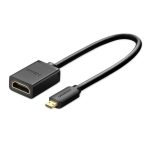 HDMI ადაპტერი UGREEN 20134, Micro HDMI To HDMI adapter cable, 0.2m, Black