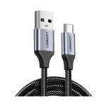 USB კაბელი UGREEN US288 (60126) USB 2.0 A to Type C, 1m, Black