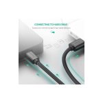 USB კაბელი UGREEN US132 (10386) USB 2.0 A Male to Mini 5 Pin Male Cable 3m (Black) - Image 4