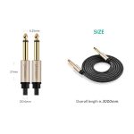 აუდიო კაბელი UGREEN AV127 (10629) 3.5mm to 6.35mm TRS Stereo Audio Cable 3m, Gray - Image 4